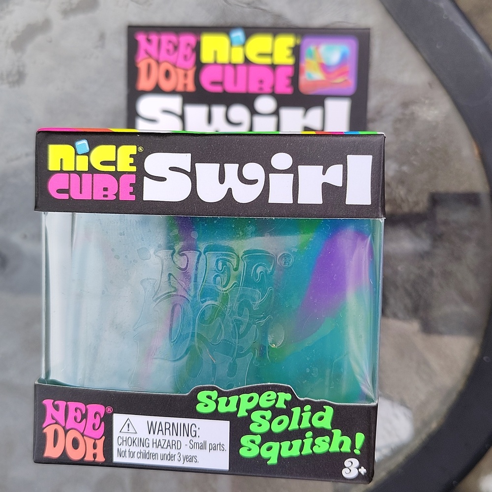 NEEDOH Nice Cube Swirl: Teal & Purple Brand New In Box